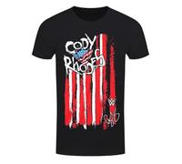WWE Cody Rhodes Nightmare Flag T-Shirt Homme Noir, Noir , M