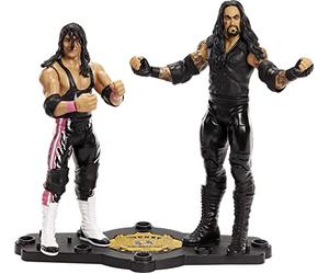 WWE coffret duel de champions, figurines articulées de catch, Undertaker et Bret "Hit Man" Hart, en tenue de combat, jouet pour enfant, HDM12