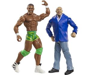 WWE Coffret Kurt Angle vs. Jason Jordan figurines articulées de 17 cm en tenue de combat, jouet à collectionner, GBN52