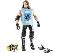 WWE Collection Élite figurine Deluxe articulée de catch, AJ Styles 17 cm, visage réaliste et accessoires, jouet pour enfant, GCL31