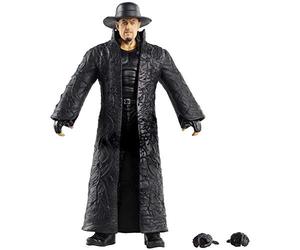 WWE Collection Élite figurine Deluxe articulée de catch, Undertaker, visage réaliste et mains interchangeables, jouet pour enfant, GKY31