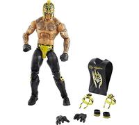 WWE Collection Élite Grands Champions figurine articulée de catch, Rey Mysterio, visage réaliste et mains interchangeables, jouet pour enfant, GVC01
