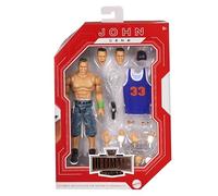 WWE Figurine articulée John Cena Ultimate Edition de 15 cm avec accessoires, plus de 10 éléments, dont têtes et mains interchangeables