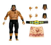 Mattel Mattel WWE Figurine articulée Ultimate Umaga de 15 cm à Collectionner, avec têtes et Mains interchangeables et 30 Points d’Articulation, JHV91