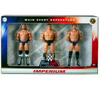 WWE Imperium Main Event Series Lot de 3 figurines de lutte Gunther, Ludwig Kaiser et Giovanni Vinci Mattel Basic