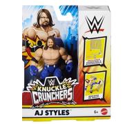 WWE Knuckle Crunchers Figurine 10cm - Figures AJ Styles + Accessoire