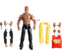 WWE Mattel Elite Collection Figurine et accessoires, ensemble de Hulk Hogan, Wrestlemania avec Howard Finkel Build-A-Figure Parts