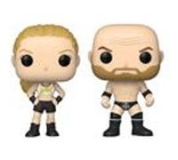 Funko Figurine Pop! Vinyle Pack de 2 Rousey & Triple H 9 cm Officiel