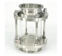 WWECCQIJ Acier inoxydable 316 pour tuyau de 102 mm OD 10,2 cm Tri Clamp Virole O.D 119 mm Dipoter en verre