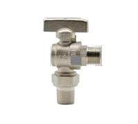 WWECCQIJ Robinet coudé mâle à angle sphérique 1/2" 90 degrés avec raccord Scoket pour eau, gaz, huile