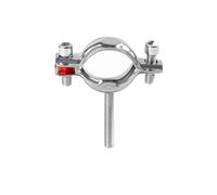 WWECCQIJ Support de tuyau en acier inoxydable 304 avec tige filetée pour fixation de tuyauterie, tuyau de gaz, tuyau d'eau, collier de serrage en PVC (51)
