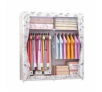 WWERTYY Armoire Ouverte, Organiseur de Rangement de Garde-Robe Portable, Armoire d'angle Stable, Porte-vêtements 168 x 130 x 46 cm (Taille : 168 x 130 x 46 cm, Couleur : D)