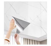 WWERTYY Dalles de Plafond décoratives en PVC, Panneau de Plafond insonorisant avec Support Autocollant, Panneaux muraux pour décoration intérieure (30 x 60 cm, 5 pièces)