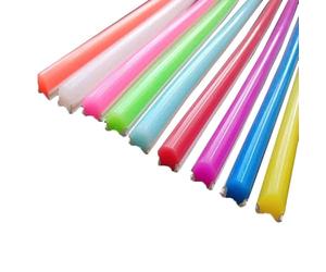 WWERTYY Diffuseur de bande néon LED pliable en silicone 6 mm, 10 options de couleur, 1 à 10 m de long, facile à couper pour la fabrication de panneaux (rouge, 10 m)