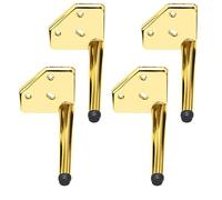 WWERTYY Lot de 4 Pieds de Meubles en métal de Style Industriel Moderne pour canapé, Armoire, lit, TV, Table Basse, Argent, 8 Pouces