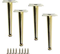 WWERTYY Lot de 4 Pieds de Meubles en métal réglables avec Design Conique pour armoires de Salle de Bain, canapés et Plus Encore