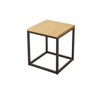 WWERTYY Table Basse gigogne carrée en Bois, Table Basse rectangulaire Basse en Bois 1/2 pièce avec Pieds en Fer, Table d'appoint Facile à Assembler pour Les Petits espaces, Le Bureau à dom