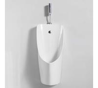 WWERTYY Urinoir à capteur Automatique, urinoir Mural pour Hommes, urinoirs pour Hommes avec Valve de Chasse, urinoirs pour Hommes Anti-Fuite Nocturne, urinoirs en céramique, pour la Maison