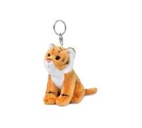 Wwf - 15205018 - peluche - porte clé tigre marron - 10 cm