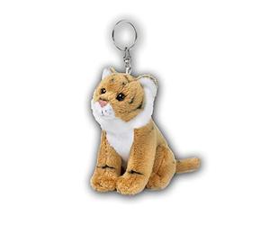 Wwf - 15205018 - Peluche - Porte Clé Tigre Marron - 10 cm