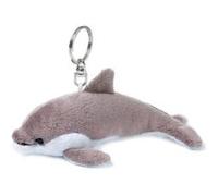 WWF 15205037 Porte-clés Dauphin en Peluche Gris 10 cm Gris G