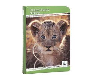 WWF Agenda scolaire 2025 - 2026 officiel WWF, journal 12 mois, idéal pour l'école primaire ou média, avec couverture rigide et 352 pages en couleur, 13 x 17,8 cm