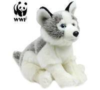 WWF - Peluche Chien Husky - Peluche Réaliste avec de Nombreux Détails Ressemblants - Douce et Souple - Normes CE - 23 cm