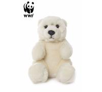 WWF Animal en Peluche Ours Polaire ( Assis, 15cm) Réaliste Tissu Neuf