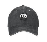 WWF Cute Panda Casquettes de Baseball Denim décontracté décontracté Animaux lavés Coiffures pour Hommes Femmes Casquettes de Golf de Course en Plein air