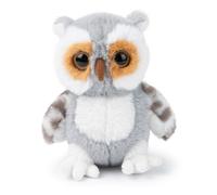 Peluche chouette duvetée gris WWF ECO - 15 cm - WWF