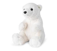WWF ECO Plüschtier Eisbär (23cm), realistisch gestaltetes Plüschtier, Super weiches, lebensecht gestaltetes Plüschtier zum Knuddeln und Liebhaben, Handwäsche möglich