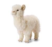 WWF - Peluche Alpaga - Peluche Réaliste avec de Nombreux Détails Ressemblants - Douce et Souple - Normes CE - Blanc - Hauteur 31 cm