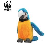 WWF Peluche Ara À Poitrine Jaune Avec Son 14Cm Jouet En Peluche