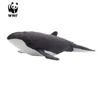 WWF Peluche Baleine à bosse – Réaliste, souple – Normes CE – 33 cm gris