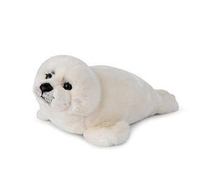 WWF - Peluche Bébé Phoque - Douce et Souple - Couleur Crème - Normes CE - Hauteur 38 cm