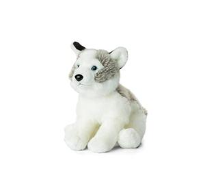 WWF - Peluche Chien Husky - Peluche Réaliste avec de Nombreux Détails Ressemblants - Douce et Souple - Normes CE - 23 cm