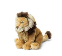 WWF - Peluche Lion - Peluche Réaliste avec de Nombreux Détails Ressemblants - Douce et Souple - Normes CE - Hauteur 23 cm