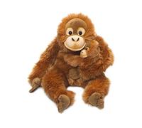 WWF - Peluche Orang-Outan - Maman et son Bébé - Peluche Réaliste avec de Nombreux Détails Ressemblants - Douce et Souple - Normes CE - Hauteur 25 cm