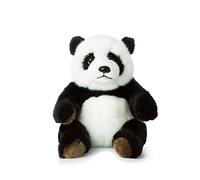 WWF - Peluche Panda - Peluche Réaliste avec de Nombreux Détails Ressemblants - Douce et Souple - Normes CE - Panda Assis - Hauteur 22 cm