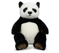 WWF - Peluche Panda - Peluche Réaliste avec de Nombreux Détails Ressemblants - Douce et Souple - Normes CE - Panda Assis - Hauteur 47 cm