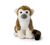 WWF Peluche Petit Singe Tête De Mort Assis Marron 23 Cm