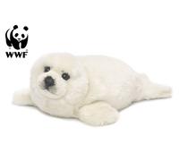 WWF Peluche Phoque (Blanc, 38Cm) Réaliste Phoque Des Neiges Arctique NEUF