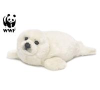 WWF Peluche Phoque (Blanc, 38Cm) Réaliste Phoque Des Neiges Arctique NEUF