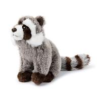 WWF Plüsch WWF 01276 Peluche Raton Laveur, Doudou réaliste, env. 23 cm, merveilleusement Douce et Douillette, Lavable à la Main Possible