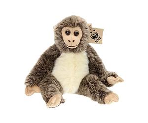 WWF Plüschtier Affenbaby Grau (23cm), realistisch gestaltetes Plüschtier, Super weiches, lebensecht gestaltetes Plüschtier zum Knuddeln und Liebhaben, Handwäsche möglich