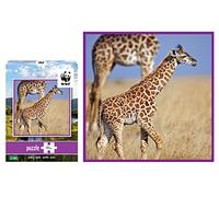 WWF Puzzle 100 pièces-Animaux-Famille girafe, 103