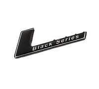WWFAN Autocollant de Voiture Emblème Badge Stickers Black Series Logo Sticker for Mercedes SLS AMG W204 W203 W207 W211 W219 C63 C63 Coiffage Automatique (Color Name : Black)