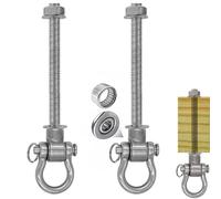 WWFFEN 2 Pièces Crochets pour hamac M10,Fixation balancoire Exterieur en Acier Inoxydable Suspension Chaise Crochets pour béton au Plafond pour Aire de Jeux extérieure Jardin Accessoire balancoire