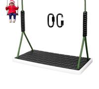 WWFFEN Balançoire de Jardin, antidérapante, en Caoutchouc Souple, épais, avec Corde réglable (130 à 200 cm), Convient pour Aire balançoire de Jardin extérieure, Noir, 270 kg