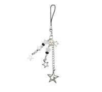WWHJR Chaîne de téléphone tendance avec pendentifs en forme d'étoile pour téléphone portable - Breloque pour téléphone intelligent - Ornement de téléphone